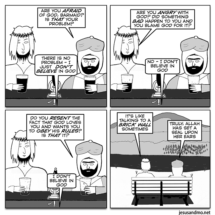 Talking to a brick wall | Jesus and Mo